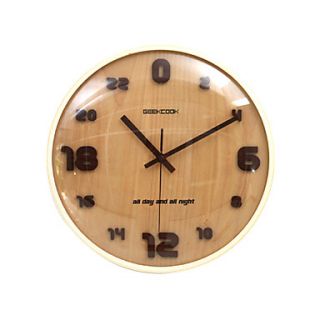 EUR € 43.87   24 heures dhorloge de mur en bois, livraison gratuite