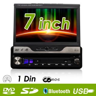 D1302Z in Dash Car 7Motorized TV LCD Monitor 4X45W 1Din CD DVD Player