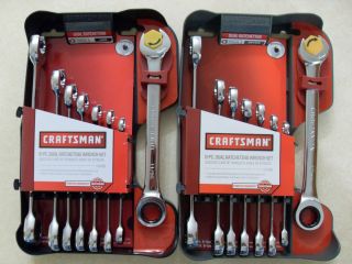 Craftsman 16 PC inch Metric Dual Ratcheting Wrench Set 14755 14756