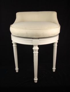 Excellent Quality Swivel Vanity Stool Chair Solid Wood Made in U s A