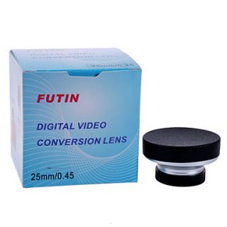 EUR € 28.79   futin 25mm macro wide angle/0.45x aluminio apego lente