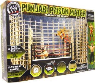 WWE Wrestling Ring Punjabi Prison Match Playset w/ Batista & The Great