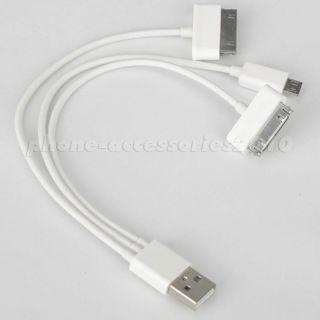 Wholesale 3 in 1 Multi Function Micro USB for Samsung iPod iPhone