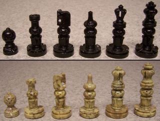 Chess Set & wood Storage Box Board India Maharaja hand carved solid