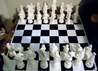Ceramic Bique Indian Chess Set Ready to Paint