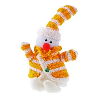 77   Bonito malha boneco de neve de Natal da boneca de presente (26