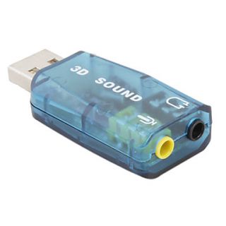 EUR € 2.29   usb 2,0 3d 5,1 virtual surround ljudkort, Gratis frakt