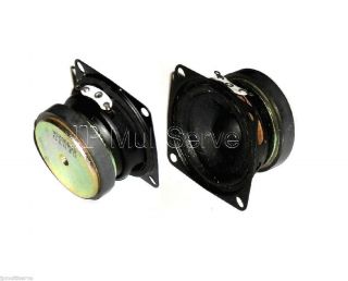 Two 2 inch Speakers Square Mount 4 Ohm Speaker