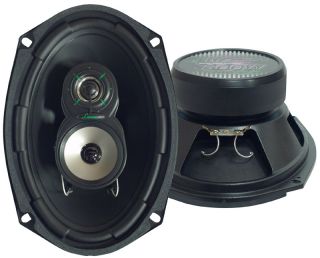  VX693 NEW CAR AUDIO 6X9 INCHES 3 WAY TRIAXIAL SPEAKERS FULL RANGE 300W