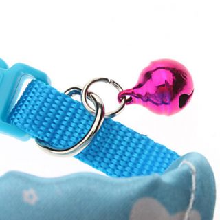 Lovely Heart Pattern Halsband Bandanas mit Glöckchen für Hunde (Neck