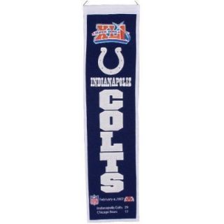 Indianapolis Colts Wool Heritage Banner Super Bowl XLI NFL