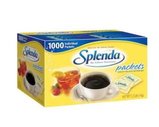 Splenda No Calorie Sweetener Sugar 1000 Single Packets
