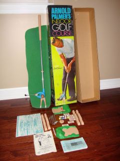 Vintage 1960s ARNOLD PALMERS Indoor Golf Game in BOX COMPLETE Club