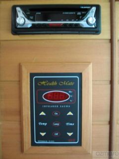 Health Mate 2 Person Infrared Indoor Sauna w Radio CD