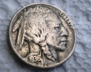 1936 Buffalo Indian Nickel