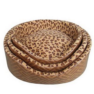 EUR € 28.97   moda patrón de leopardo mascota cama redonda