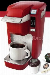  Keurig Mini Single Serve Red Coffee Maker Brewer + 12 K Cup Pack B31