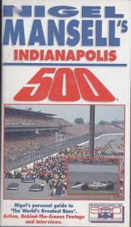 Nigel Mansells Indianapolis 500 77th Run 93 VHS