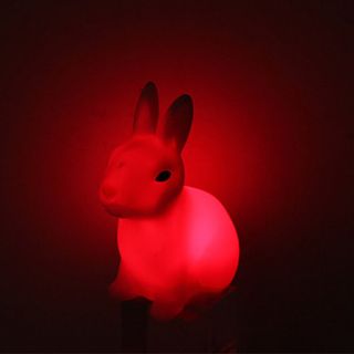 EUR € 2.20   Nydelig Rabbit stil fargerike lys LED Night Lampe