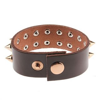 EUR € 6.43   Punk Style Rivet Leather Bracelet, Gratis Verzending