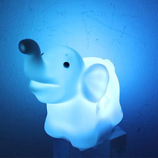 USD $ 2.39   Lovely Elephant Style Colorful Light LED Night Lamp