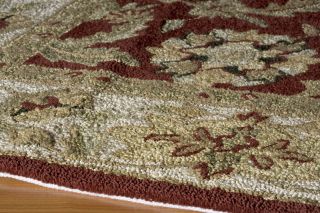 Indoor Outdoor Area Rug Washable Persian Hooked Carpet 8x10 8x11