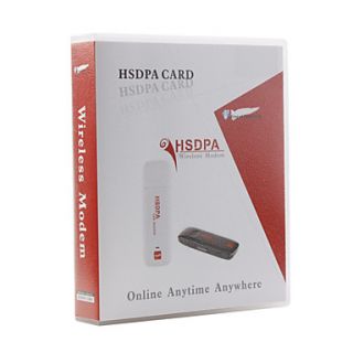 USD $ 47.99   HSDPA Wireless 3G USB Dongle + MicroSD Slot (Black