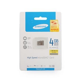 EUR € 9.47   4gb samsung microSDHC geheugenkaart (klasse 4), Gratis