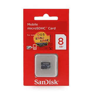 USD $ 11.49   8GB Sandisk MicroSDHC Memory Card (Class 4),