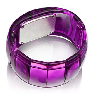 USD $ 7.49   Bracelet Design Future Blue LED Wrist Watch   Purple
