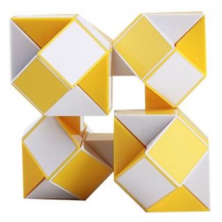 Plastic Magic Cube Puzzle 48 Parts Snowflake Shape Toy (Random Color