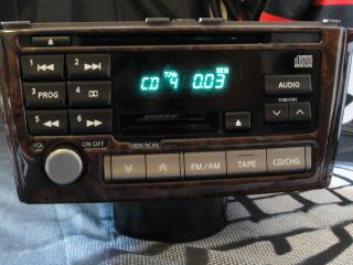 2000 2001 Nissan Maxima Infiniti I30 Bose CD Cassette Radio PN 2383D