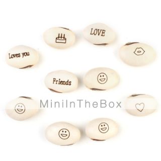 USD $ 2.49   White Magic Beans with Assorted Messages (10 Pack Growing