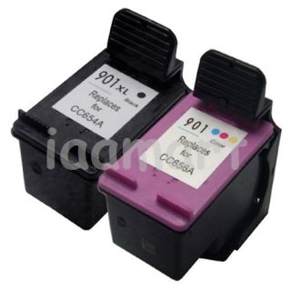 PK Remanufactured Ink for HP 901XL 901 XL Black Color