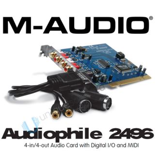 Audio Audiophile 2496 24 Bit 96kHz PCI Interface Card