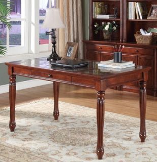 Marble Top Executive Office Writing Table Desk