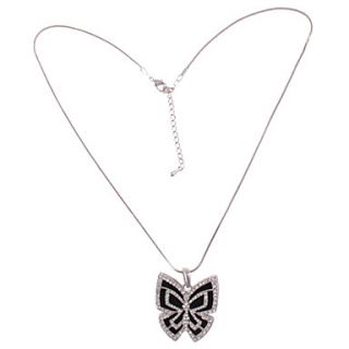 EUR € 5.51   Zilver Kleur Plated Black Butterfly vormige Halsband