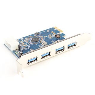 EUR € 22.53   4 Port USB 3.0 PCI E Card, Gadget a Spedizione