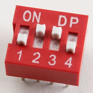  € 5.51   10 piezas de posición del interruptor DIP 4 Paso de 2,54