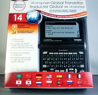 Franklin Fr S1400 14 Language Speaking Translator Databank World Time
