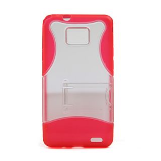 EUR € 2.57   etui og stander for Samsung i9100 (rød), Gratis Fragt