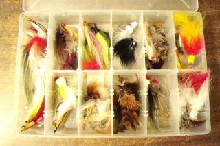Lot of 40 Freshwater Feathered Fishing Lures All Super Clean