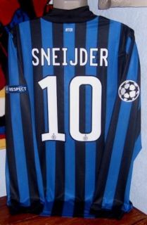 Inter Milan Code 7 2011 Sneijder Player LS Long Sleeve Soccer Jersey