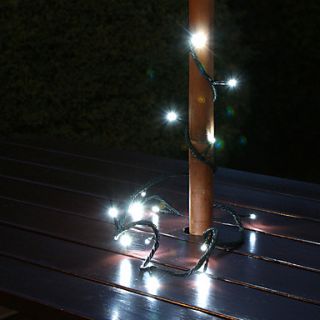 Solar 60 LED White Light Outdoor Lichterkette Weihnachtsdekoration