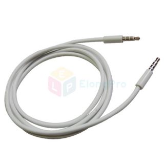 2pcs Aux Auxiliary Audio Cable Cord  iPhone 4 4G iOS