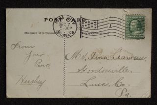1909 Country Club Canoe Iowa City IA Johnson Co Postcard