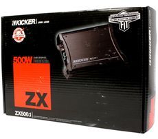 Kicker 11ZX500.1 500 Watt RMS Mono Amplifier + Free Installation Card