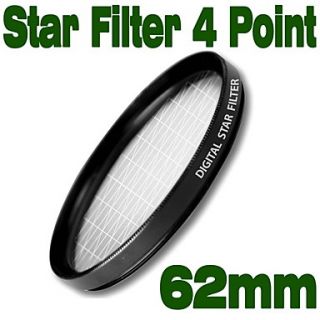 USD $ 17.99   Emolux 62mm Star 4 Point Filter,
