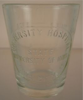 University Iowa Hospital Pharmacy Drug Store Dose Glass