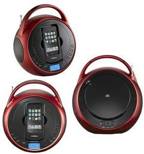  Boombox CD Player Radio for iPod iPhone Dock Station Speaker